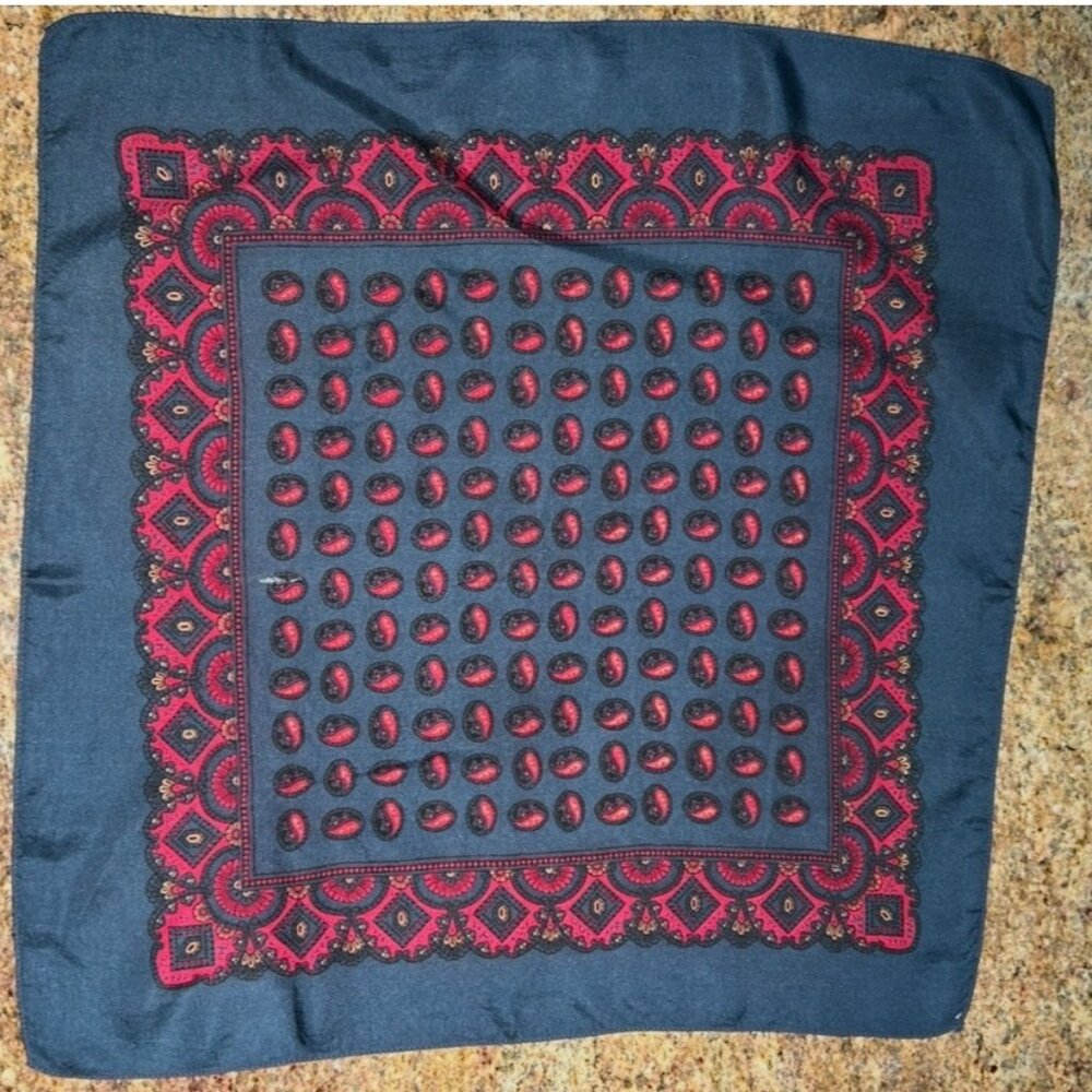 Vintage Liberty of London Silk Scarf Pocket Square ~ 17" x 17"